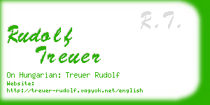 rudolf treuer business card